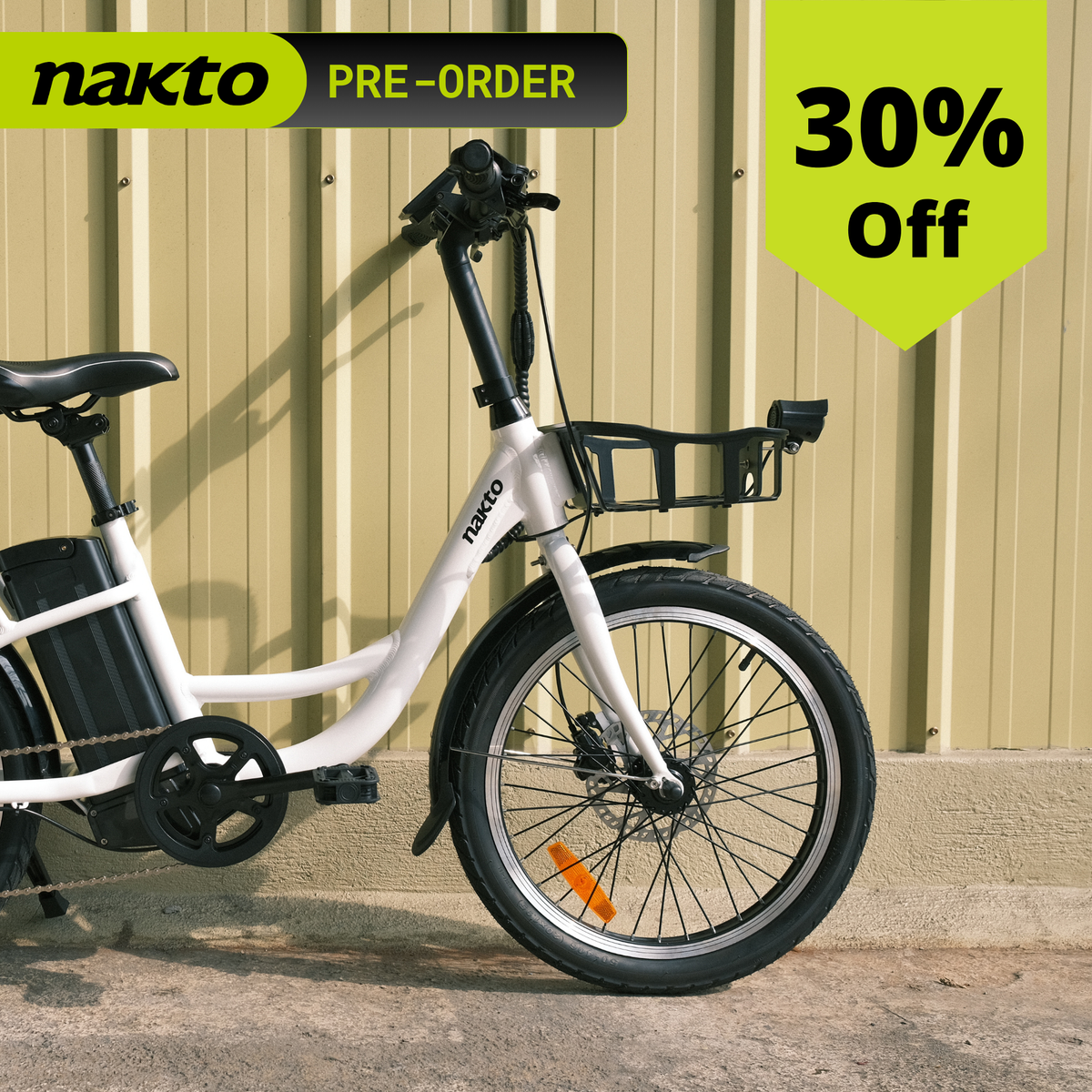 Pedal Assist Nakto Elegance City Electric Bicycle Nakto Fashion